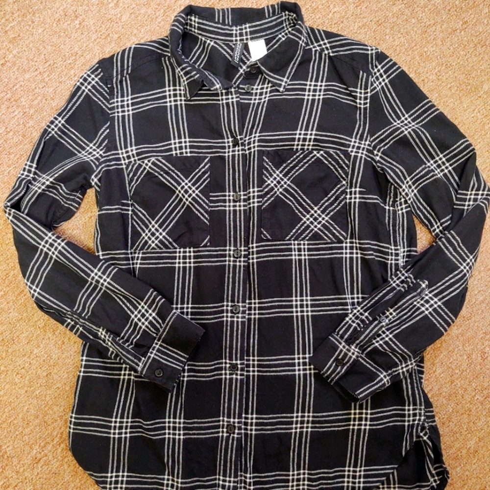 - Plaid Button Down - image 1